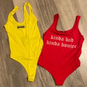 Fashion Nova bodysuits